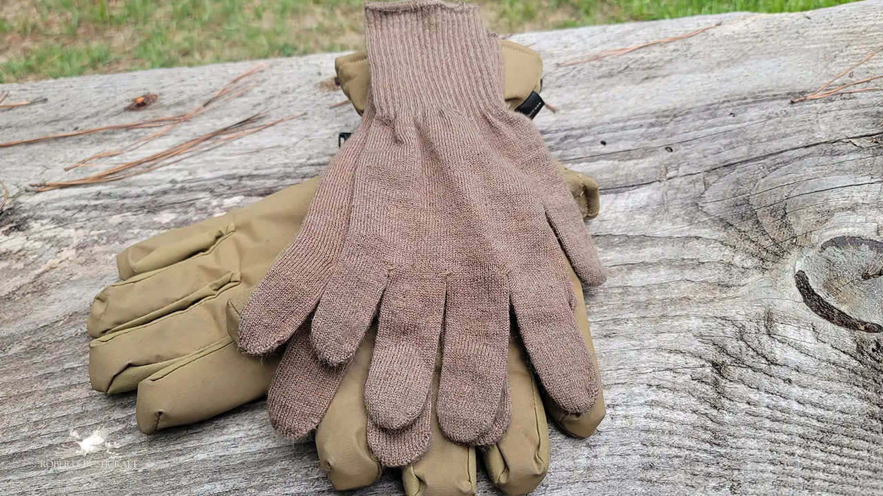 Outdoor Research Poseidon Gloves with military glove liners