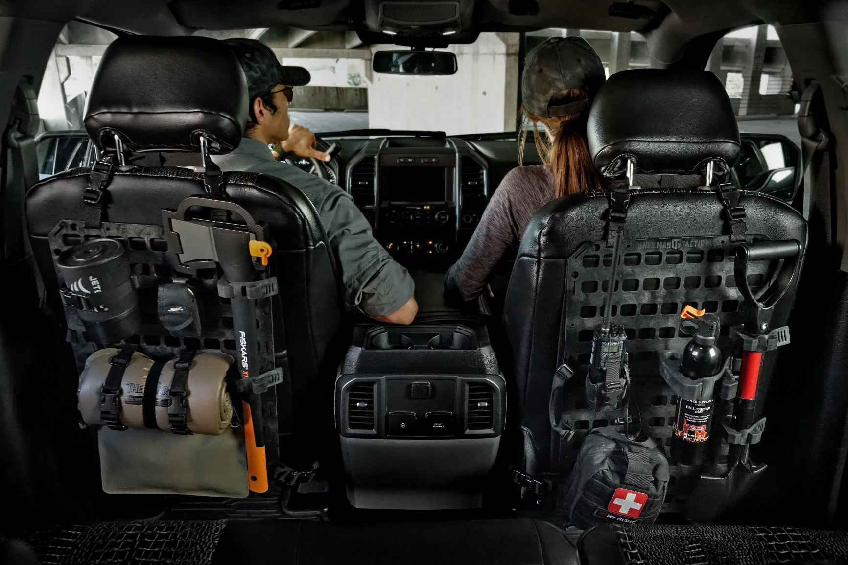 Tactical Vehicle Seat Back Organizer