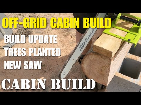 Building an off-grid log cabin in North Carolina grid cabin update #2