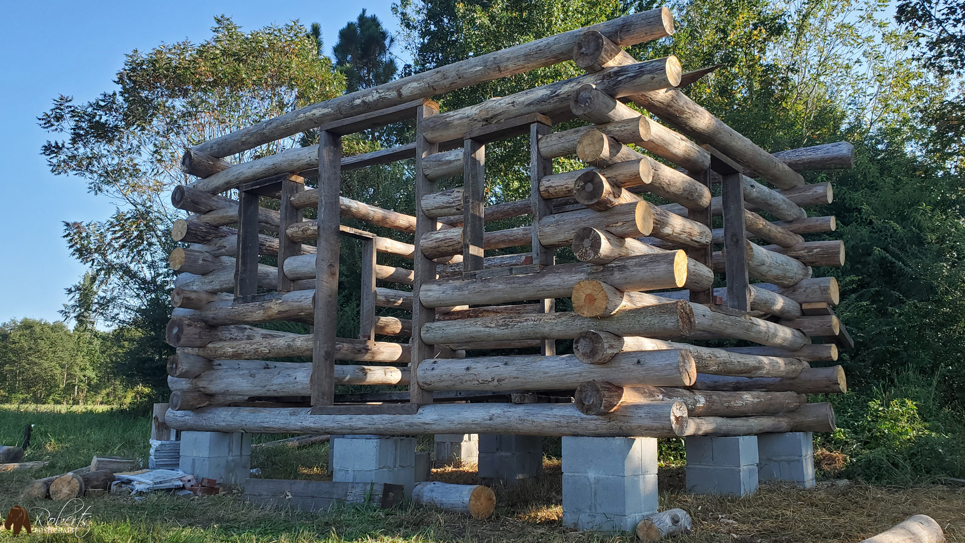 building a cabin on our farm in North Carolina