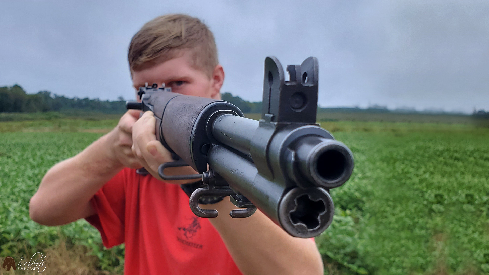 Shooting a Springfield M1 Garand rifle