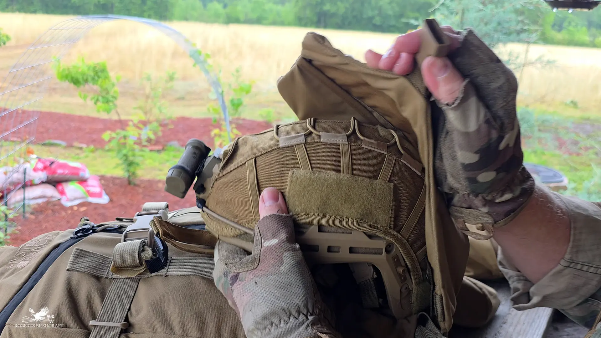 Mystery Ranch Removable Stick-It hold HHV Ballistic Helmet