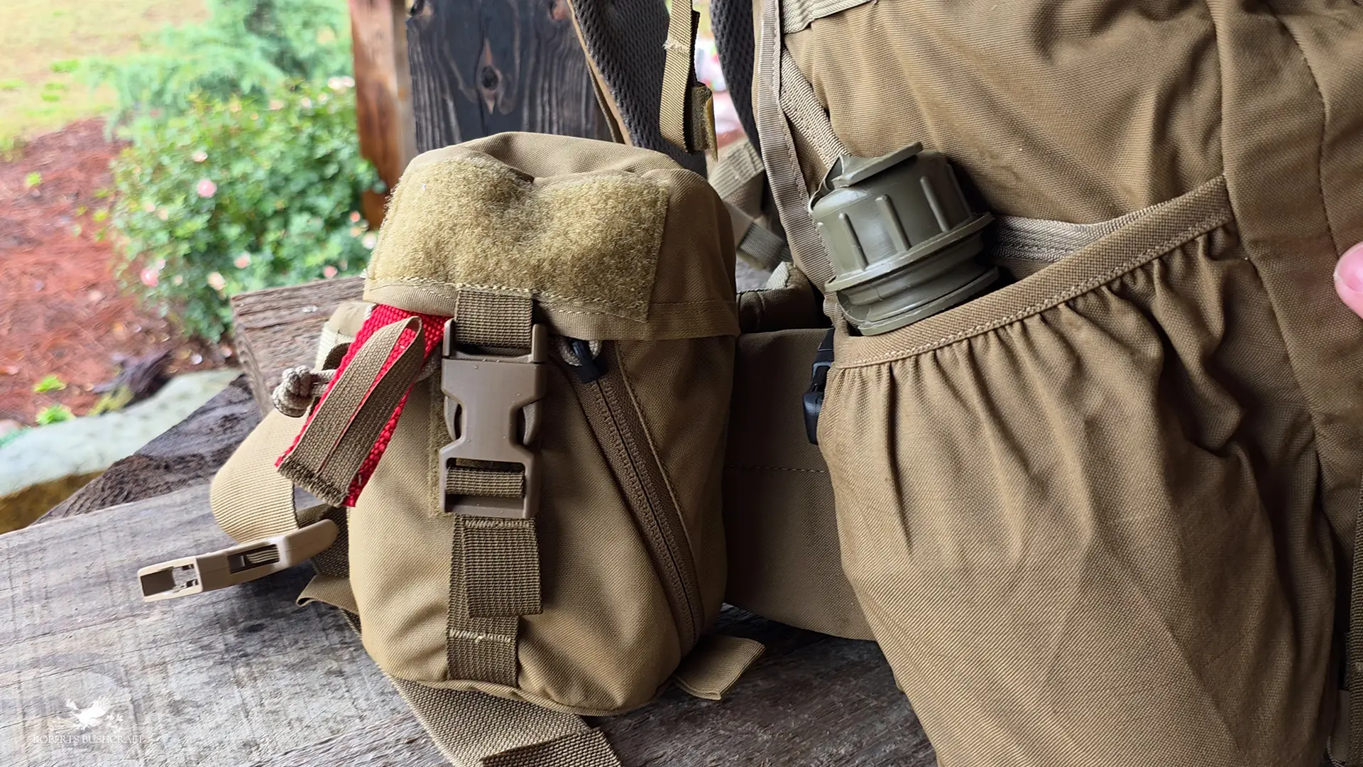 Mystery Ranch RFAK attached to 3-Day Assault pack