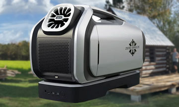 Off-grid air conditioner for cabins and tents